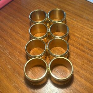 BALDWIN BRASS NAPKIN RINGS, 8